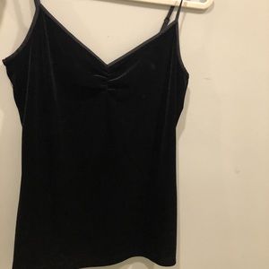 Black velvet tank